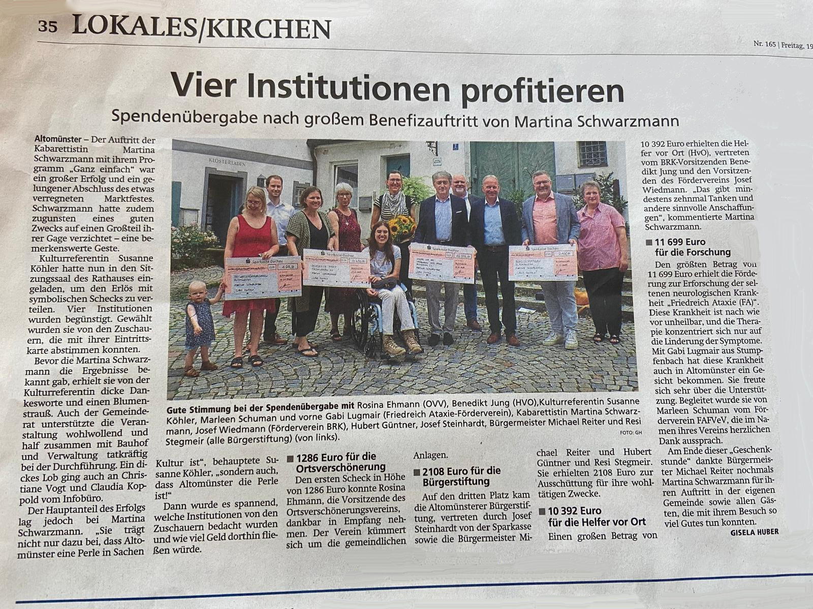 Artikel im Dachauer-Nachrichten